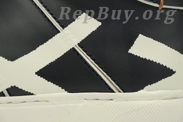 Zegna Tiziano Leather Mid-top Sneakers In Black and White - 图片 5