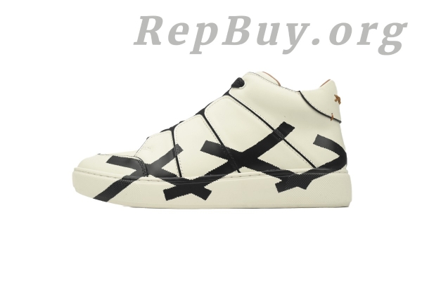 Zegna Tiziano Leather Mid-top Sneakers In White Black