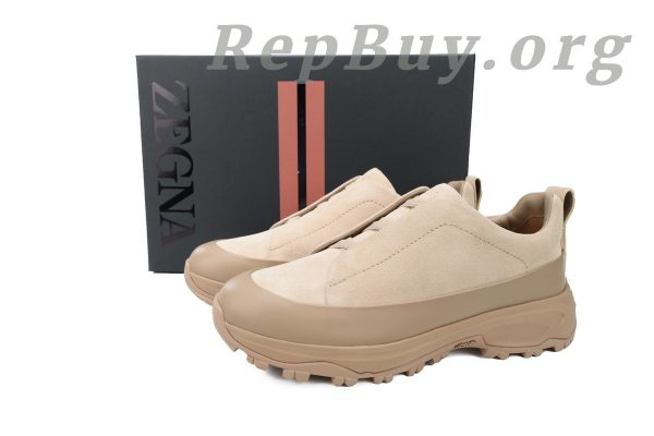 Zegna Triple StitchTM Monte Luxury Casual Shoes Suede Brown - 图片 11