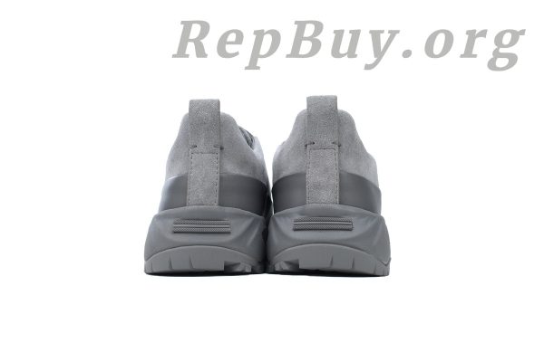 Zegna Triple StitchTM Monte Luxury Casual Shoes Suede Gray - 图片 3